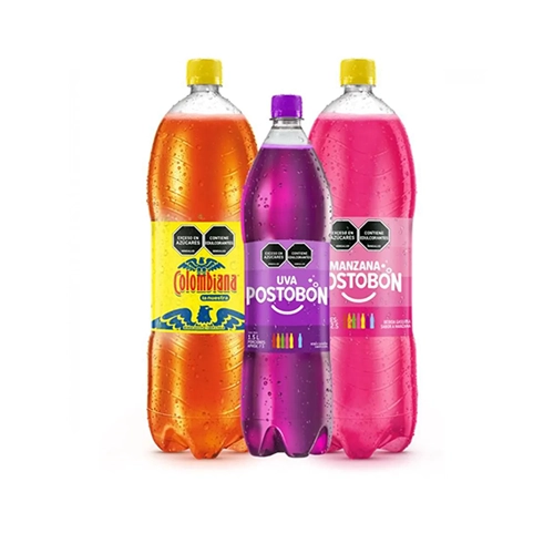 Manzana, uva, colombiana 2 lts